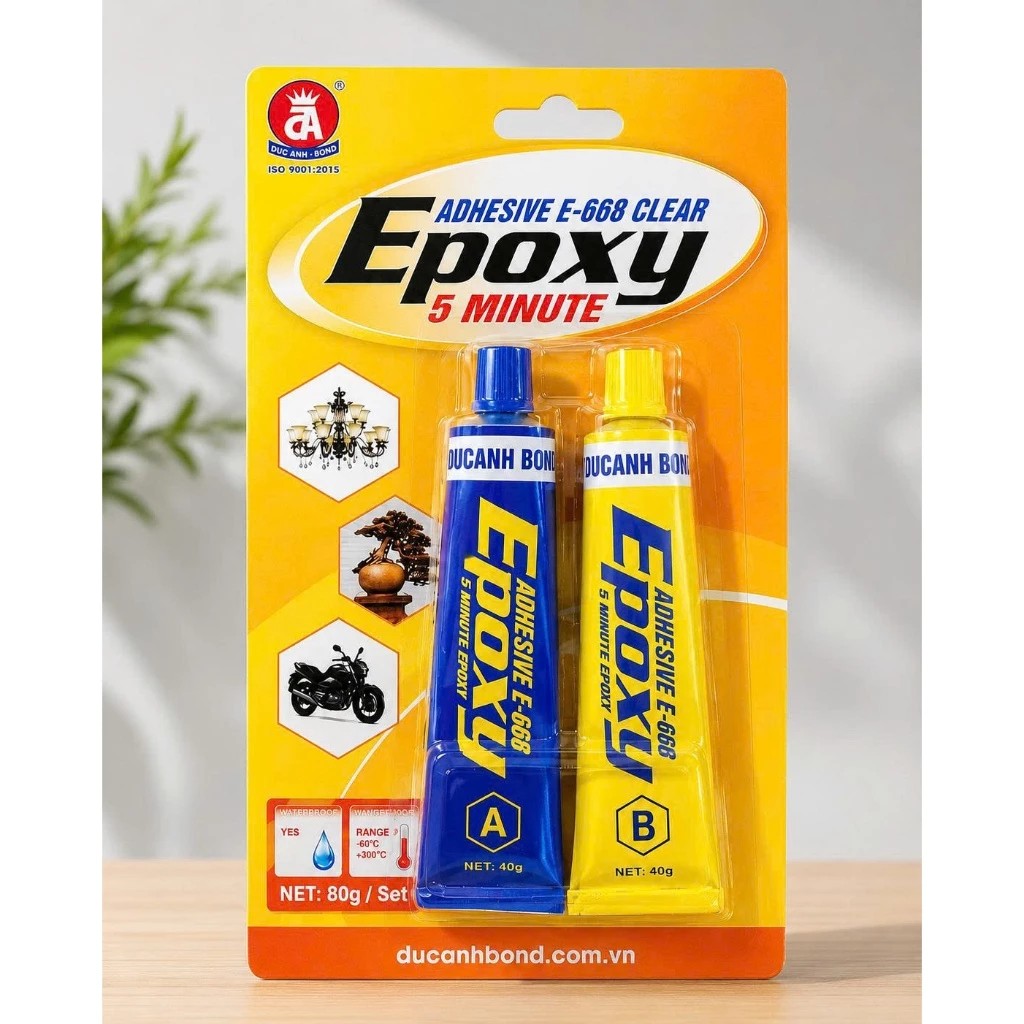 Keo epoxy AB 2 thành phần - cặp LỚN