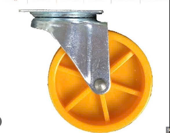 Bánh xe vàng 2 vòng bi không khóa 70mm (Bánh xe VÀNG 7 cm)