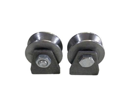 Bánh xe rãnh V 4F sắt không xi (Bánh xe SẮT 4 cm)
