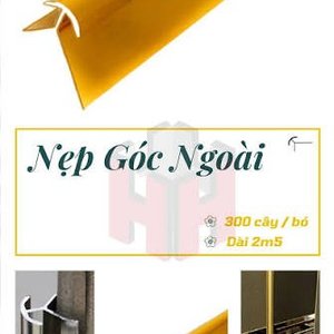 Nẹp góc ngoài vàng 2m5